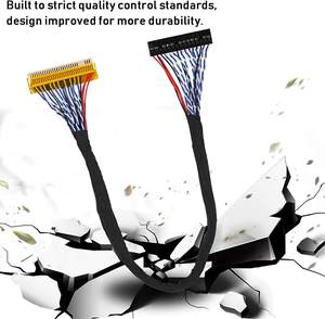 ASHATA kabel LVDS layar LCD, kabel LVDS 30Pin 2 Saluran 8-Bit mendukung 1280x1024 fpr 17-19 inci Panel LCD TFT, LVD layar LCD - Product Image 4