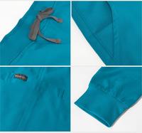 Seragam Scrub Laris Manis, Set Seragam Scrub Bernapas untuk Wanita, Seragam Perawat Model Jogger, Seragam Medis Spandex untuk Rumah Sakit, Salon, dan Spa