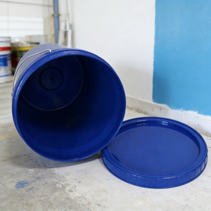 Support for customized Factory direct sales High-quality PP food-grade material metal handle 18L plastic <b>bucket</b> <b>with</b> <b>lid</b> - Product Image 1