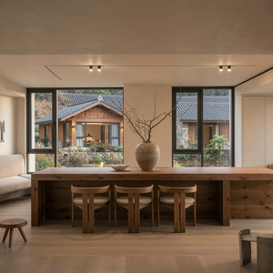 Diseño de Villa Zen Personalizado, Madera Sólida, Piedra Natural, Estilo Wabi Sabi, Patio, Paisajismo, <span class=keywords><strong>Arquitectura</strong></span> Residencial - Product Image 4