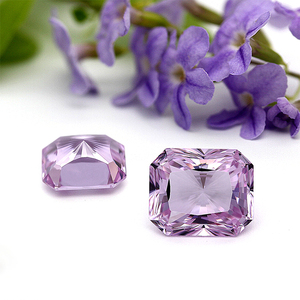 Chịu nhiệt Hight chất lượng 5A CZ rạng rỡ Iced out cut Fancy hoa oải hương màu sắc mới Loose Cubic Zirconia đá quý - Product Image 2