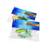 Échantillon gratuit hameçon en plastique souple pour crevettes et écrevisses Emballage personnalisé d'appâts avec ver de pêche Sac à fermeture éclair