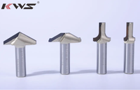 Set Mata Bor Kayu PCD Carbide KWS 1/2 dari Produsen China untuk Mesin Router dan Mesin Bubut Kayu