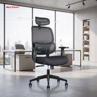 Nouvelle chaise de bureau de direction ergonomique pivotante en maille, style chinois moderne, pour le gaming, avec support lombaire réglable en hauteur, idéale pour le télétravail.