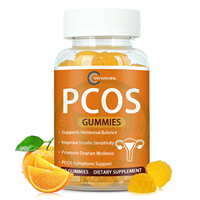 Compléments PCOS OEM sans sucre, gommes à l'inositol pour l'équilibre hormonal des femmes adultes, santé ovarienne, bien-être - Sans gluten, naturel