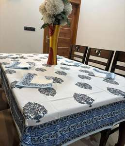 Nappe de table en coton de haute qualité avec serviettes assorties, design élégant pour cuisine, salle à manger, hôtel et restaurant - Product Image 4