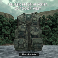 Offre Spéciale unisexe Logo personnalisé gilet d'extérieur avec multi-poches respirant Polyester coton pêche journaliste veste en gros
