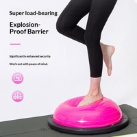 Grenzüberschreitende Lieferung 58cm Wellen-Geschwindigkeitsbälle Verstärkte Explosionsgeschützte Yoga-Halbkreisbälle PVC Pilates Körperformungsbälle
