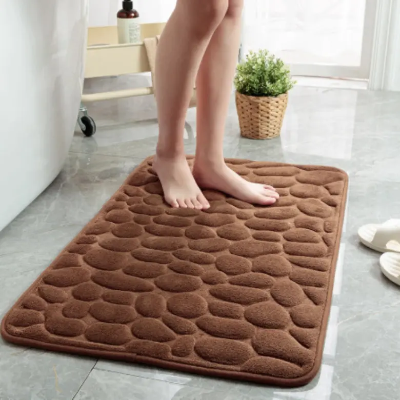 factory custom Soft absorbent bath mat hot selling cute Bathroom Mat customized fashionable Memory Foam Carpet Bath Mat