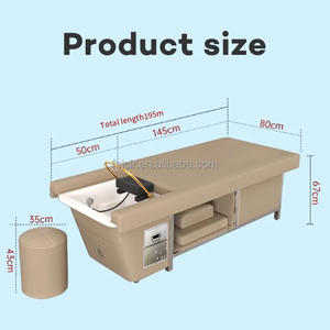 Jincheng muebles de salón tailandés eléctrico ajustable respaldo tumbarse hidroterapia champú cama pelo Spa cama precio al por mayor - Product Image 6