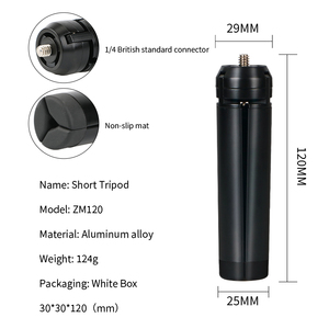 Trípode de cámara DSLR de aleación de aluminio, base de soporte de cámara de viaje conveniente, <span class=keywords><strong>mini</strong></span> trípode de fotografía trípode de cardán estabilizador de escritorio - Product Image 2