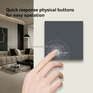 Interruttore a Muro Intelligente 1/2/<span class=keywords><strong>3</strong></span>/4 Vie, Interruttore Luce Tuya Wi-Fi con Pulsante Scena, Doppia Alimentazione, Design Moderno, Vendita Calda, Ottima Qualità - Product Image 4