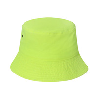 Mode rétro Logo personnalisé vente en gros de haute qualité néon couleur unisexe seau casquette chapeaux