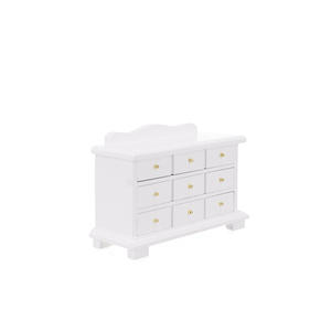 Gabinete de nueve compartimentos para bricolaje, almacenamiento de madera Retro para casa de muñecas, muebles, accesorios de escena para uso de juguetes y manualidades - Product Image 4