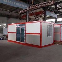 Maison modulaire préfabriquée, maison conteneur pliable pour bureau de chantier et camp de travailleurs