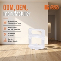 Entretoises et système de nivellement de carreaux de haute qualité au design moderne, clips de nivellement de carreaux de sol de 1 à 3 mm pour un pose efficace des carreaux