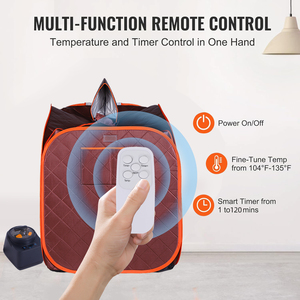 Gran oferta, equipo de habitación Personal móvil para interiores, caja de Sauna de vapor húmedo pequeña portátil para el hogar - Product Image 4