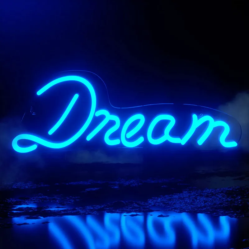 Custom Acrylic Dream Led Neon Signs Letter Light RGB Bedroom Love Wedding Signage Home Decoration Planet Outdoor Electronic Sign