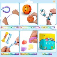 Jouets sensoriels en vrac, kit de soulagement du stress silencieux, autisme, TDAH, concentration, récompense en classe, boîte cadeau pour enfants et adultes