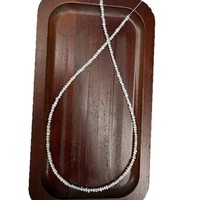 Perles d'eau douce naturelles, irrégulières, de forme pomme de terre, mat, 2-2,5 mm, longueur 38-39 cm, 180 perles par brin
