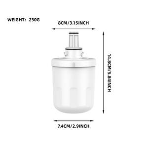 Filtro de agua para refrigerador Z010, elemento filtrante de carbón activado de 7,4 cm x 14,8 cm para Da29-00003g, fácil instalación - Product Image 1