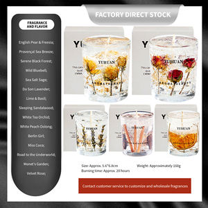 Bougie parfumée artisanale de haute qualité en cire de soja à base de fleurs naturelles, écologique, avec des huiles essentielles pour la Saint-Valentin - Product Image 5