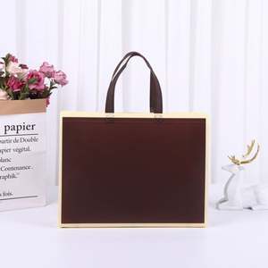 Sac de courses écologique personnalisé en tissu non tissé, réutilisable, avec impression couleur, pour les voyages et l'emballage cadeau, vente en gros - Product Image 4