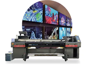 MYJET PRINTER UV hibrida 6 kaki 1.8M, bekerja pada lembar PVC, stiker paket matahari, FILM PVC, cetak kayu