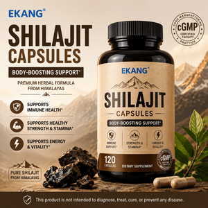 Shilajit Capsules Herbal Dietary <b>Supplement</b> 120 Capsules with Ashwagandha Ginseng Black Pepper for Daily Wellness - Product Image 2