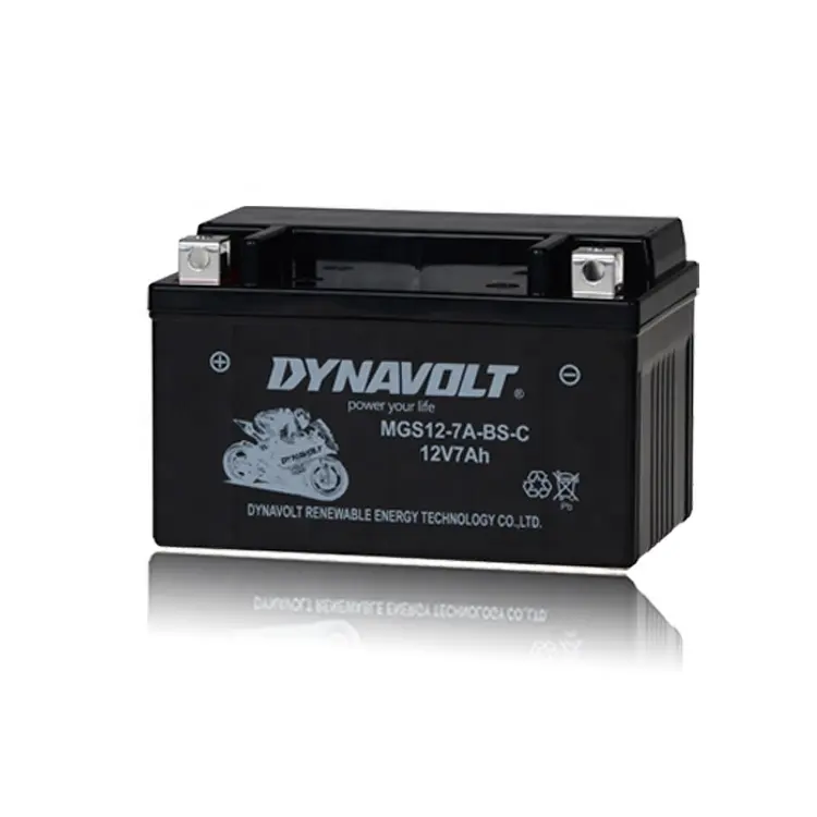 DYNAVOLT 12V7AH SLA AGM BATTERY MGS12-7A-BS FACTORY ACTIVATED MAINTERANCE FREE LEAD ACID BATTERY YTX7A-BS FOR MOTORCYCLE