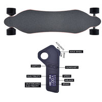 Longboard électrique 1200W avec télécommande, Skateboard électrique, Entrepôt UE