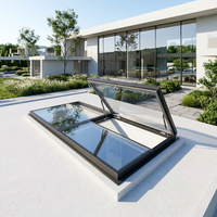 Fenêtre à ouverture supérieure personnalisée, lucarne de toit fixe en alliage d'aluminium de haute qualité, lucarne de toit en verre étanche à vendre