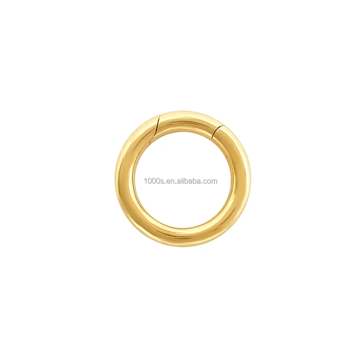 Pure 18K Gold Clasp Muti Size Real Gold Jewelry Round Lock Solid Gold Clasp Jewelry Findings