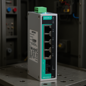Moxa สวิตช์ EDS-205A-S-SC-T รางดินแบบไม่มีการจัดการสวิตช์5พอร์ตอีเธอร์เน็ตสวิตช์อุตสาหกรรม - Product Image 3