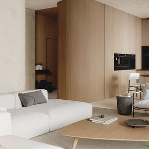 لوح حائط مصفح من الخشب عالي الجودة ، لوح حائط داخلي للديكور الداخلي ، لوح حائط من خشب الخيزران والفحم - Product Image 6