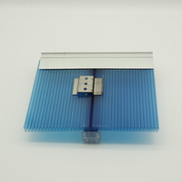 Plaque de polycarbonate colorée moderne en U avec protection UV pour toiture d'hôtel