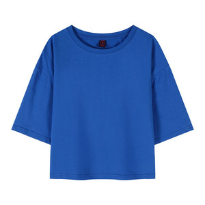 <span class=keywords><strong>Camiseta</strong></span> Corta Oversize de Algodón Pesado con <span class=keywords><strong>Hombros</strong></span> Caídos y Estilo Holgado para Mujer AI-MICH al por Mayor - Product Image 6
