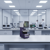 Projecteur de profil horizontal électronique économique, machine de test haute précision avec commandes simples et mesures fiables