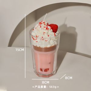 เทียนหอมกลิ่นสตรอว์เบอร์รีสำหรับฤดูหนาว ขายส่ง สำหรับตกแต่งอ่างเคลือบ ของที่ระลึก รูปทรงสร้างสรรค์ - Product Image 6