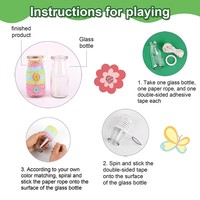 Kits de Bricolage DIY : Faites Votre Propre Bouquet de Fleurs en Feutre avec Trèfle et Vase – Boutons de Fleurs en Feutre pour Filles