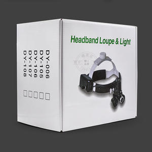 Loupe médicale portable 3,5X avec éclairage LED, lentille binoculaire en verre, loupe à fixation sur la tête en plastique - Product Image 4