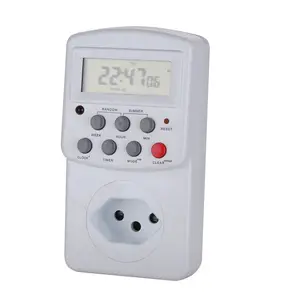 Digital display smart timer switch, multi-function electric timer socket, new Swiss timer