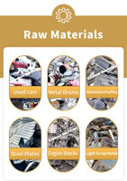 Broyeur de métaux robuste, machine de recyclage de ferraille, broyeur à marteaux pour tambours, broyeur de ferraille pour chantier
