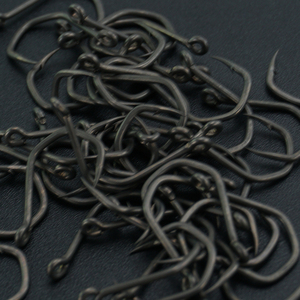 50 hameçons à poisson en acier à haute teneur en carbone recouverts de PTFE Hirisi avec œillet 8021, super résistants, pour la pêche à la carpe, accessoires de pêche - Product Image 5