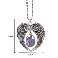 Ornements de Noël en forme de flocon de neige en alliage de zinc argenté à transfert thermique, 6 couleurs, pendentifs suspendus