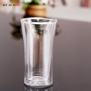 Tazza di caffè in vetro termico perfetto per caffè a doppia parete con bocca larga alta e sottile - Product Image 6