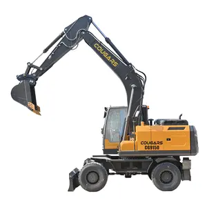 Cougars CG9150 92KW 15Ton Heavy Duty Crawler Excavator with Swing Motor Arm Used Digger with Reliable Engine Pump Attachments