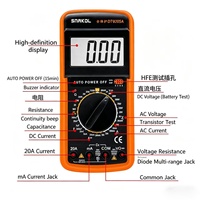Multimeter Digital Presisi Tinggi DT9205A Mirip Alat Listrik