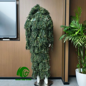 Combinaison de camouflage 3D Ghillie <span class=keywords><strong>pour</strong></span> la <span class=keywords><strong>chasse</strong></span>, tactique et <span class=keywords><strong>d</strong></span>'extérieur, comprenant veste, pantalon, capuche et sac de transport <span class=keywords><strong>pour</strong></span> forêt, bois et <span class=keywords><strong>d</strong></span>ésert - Product Image 6