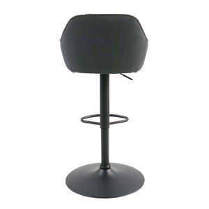 Tabouret <span class=keywords><strong>de</strong></span> <span class=keywords><strong>bar</strong></span> pivotant moderne <span class=keywords><strong>en</strong></span> <span class=keywords><strong>tissu</strong></span> <span class=keywords><strong>avec</strong></span> dossier et accoudoirs, réglable <span class=keywords><strong>en</strong></span> hauteur <span class=keywords><strong>avec</strong></span> vérin à gaz, pour îlot <span class=keywords><strong>de</strong></span> cuisine, café, comptoir - Product Image 5